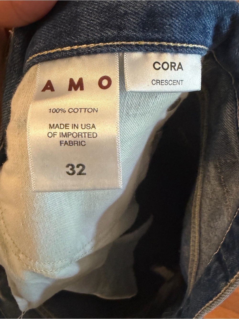 AMO Cora High Rise Straight Leg Crescent Jeans 32 - Picture 10 of 10